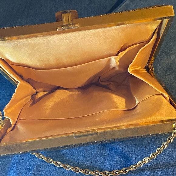 VTG Made in USA Mesh Whiting & Davis Co Clutch - Picture 6 of 15